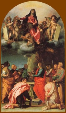 Asunción de la Virgen manierismo renacentista Andrea del Sarto Pinturas al óleo